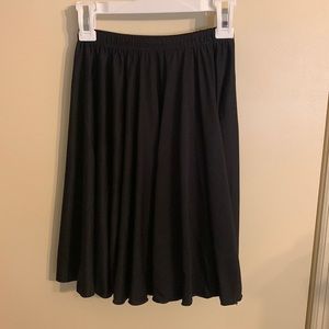18” Black dance skirt